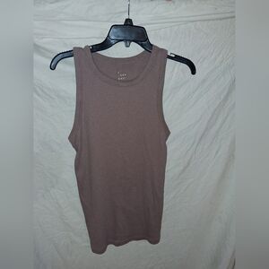 A New day Brown Tank Top